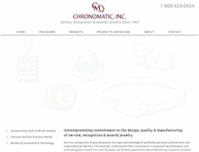 Tablet Screenshot of chronomaticinc.com